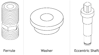 Ferrule, Washer, Eccentric Shaft